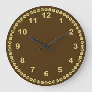 Chocolate Brown Wall Clock