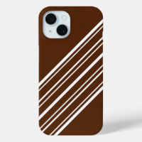 Chocolate Brown with White Stripes