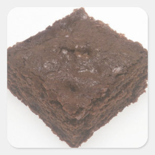 Chocolate Brownie Square Sticker