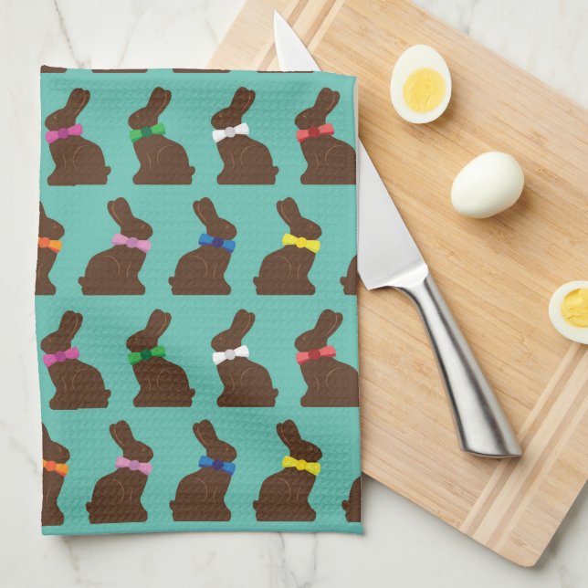 Chocolate Bunnies Kitchen Towel (Quarter Fold)