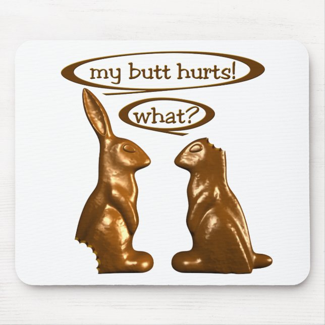 Chocolate bunnies mouse pad (Front)