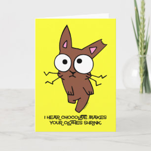 Chocolate Bunny Shrink Holiday Card