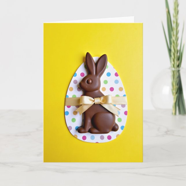 Chocolate Bunny Sweet Treat Card (Front)