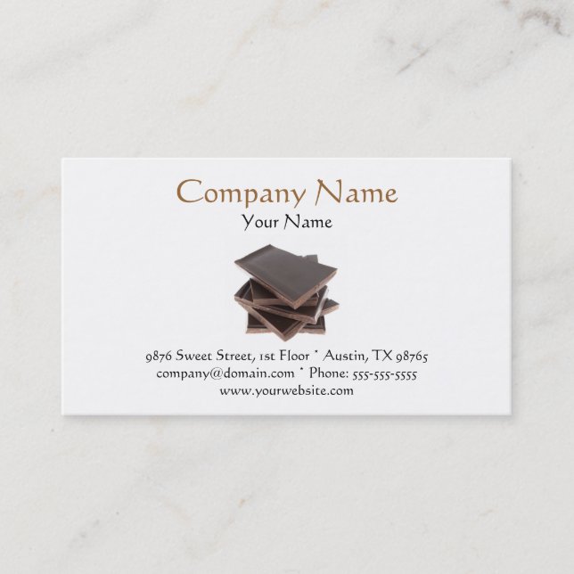 Chocolate Business Card (Front)