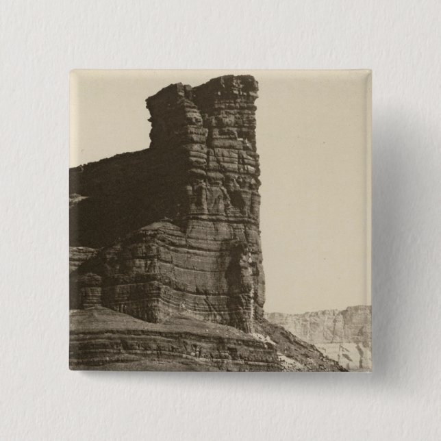 Chocolate Butte, Paria Creek, Arizona 15 Cm Square Badge (Front)