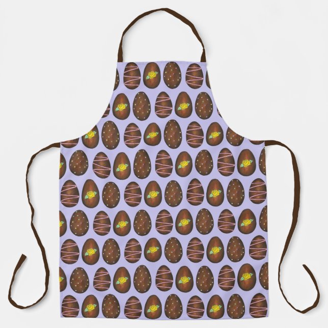 Chocolate Buttercream Easter Basket Egg Candy Apron (Front)