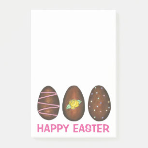 Chocolate Buttercream Eggs Easter Basket Candy Post-it Notes