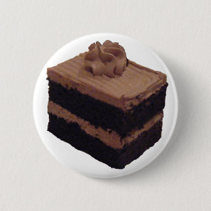 Chocolate Cake 6 Cm Round Badge