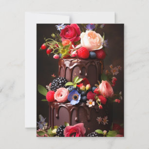 Chocolate Cake Card