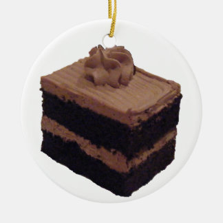 Chocolate Cake Ceramic Tree Decoration