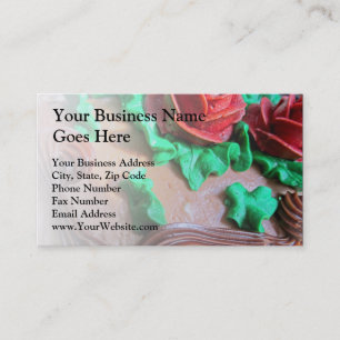 Chocolate Cake Decorating Business Card