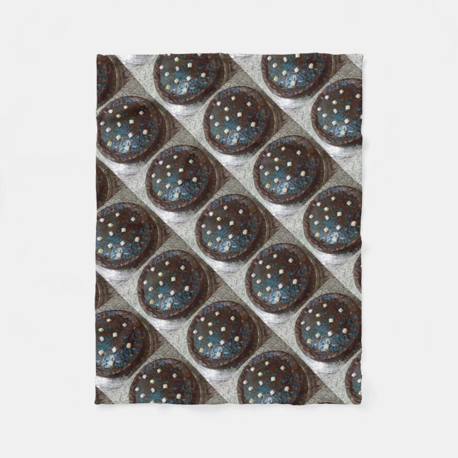 Chocolate cake fleece blanket (Front)