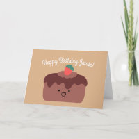 Chocolate Cake | Happy Birthday Greeting Folded