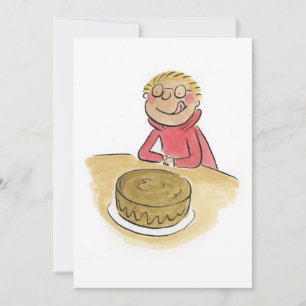 Chocolate Cake Invitation