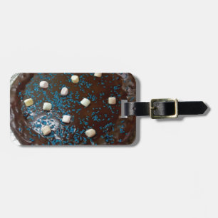 Chocolate cake luggage tag