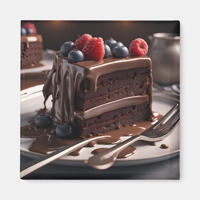 Chocolate Cake Magnet (Front)
