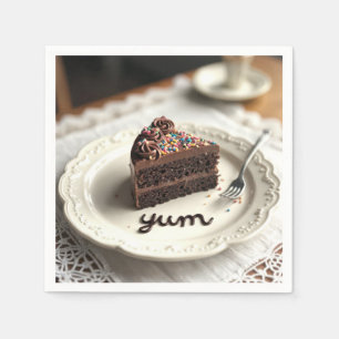Chocolate Cake  Napkin