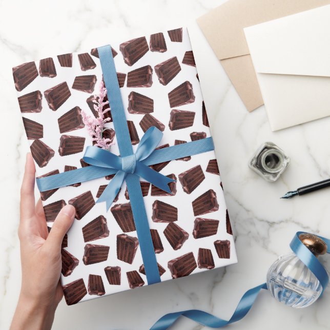 Chocolate cake pattern  wrapping paper (Gifting)
