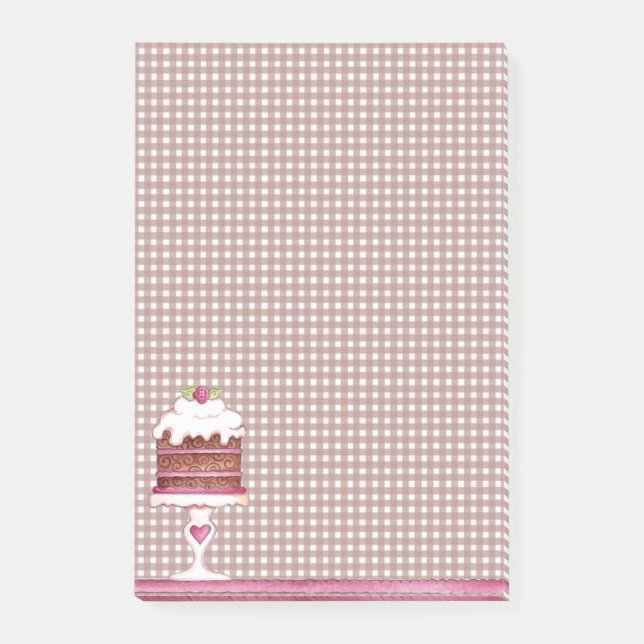 Chocolate Cake Post-it Notes (Front)