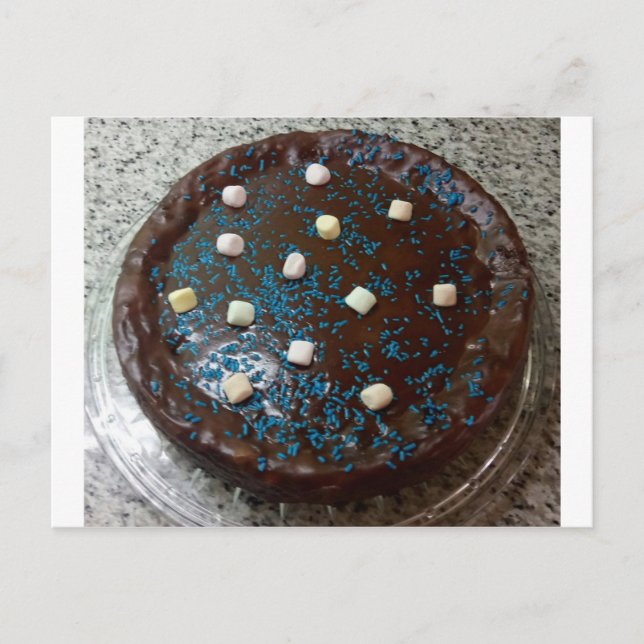 Chocolate cake postcard (Front)