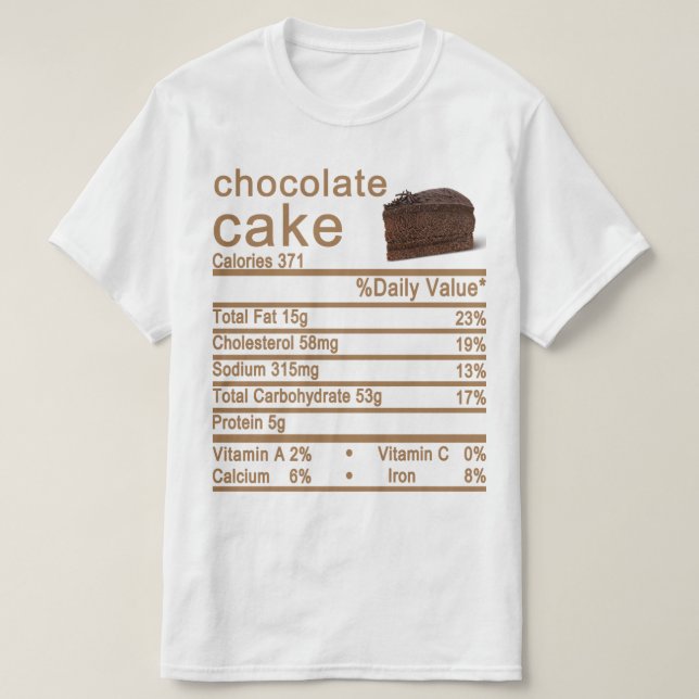 chocolate cake T-Shirt (Design Front)