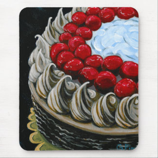 Chocolate Cake with Cherries Mouse Pad