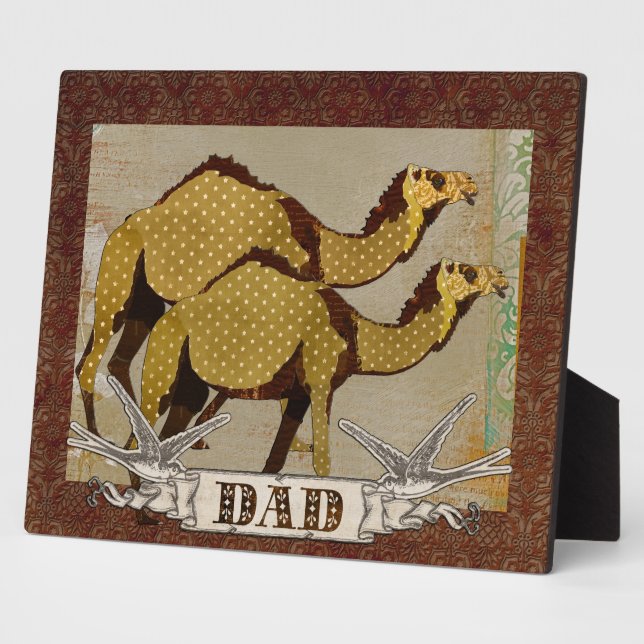 Chocolate Camels Dad Plaque (Side)