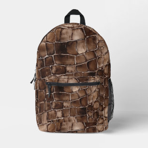 Chocolate Candy Bar Brown Printed Backpack