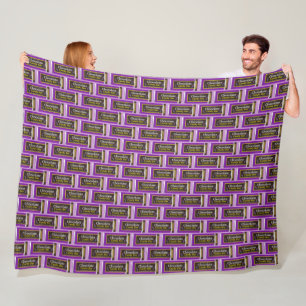 Chocolate Candy Bar Fleece Blanket