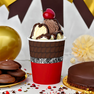 Chocolate Candy Bar Paper Cups