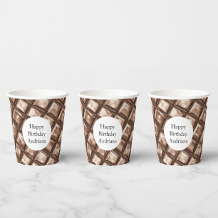 Chocolate Candy Bar   Paper Cups