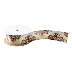 Chocolate Candy Christmas Holiday Satin Ribbon