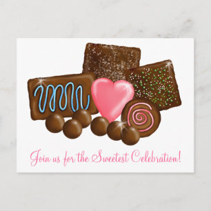 Chocolate Candy Confections Postcard