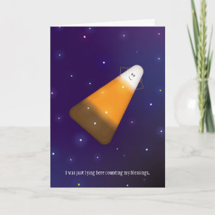 Chocolate Candy Corn Card