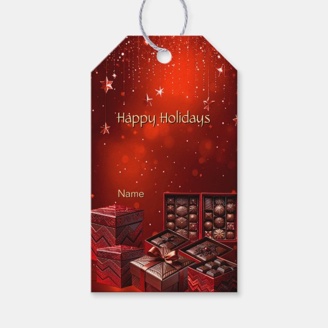 Chocolate Candy Gift Tag (Front)