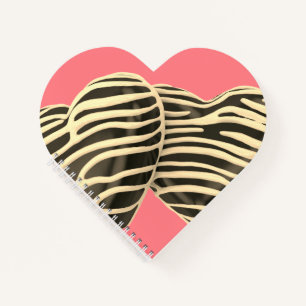 Chocolate candy heart pink sweet cute notebook