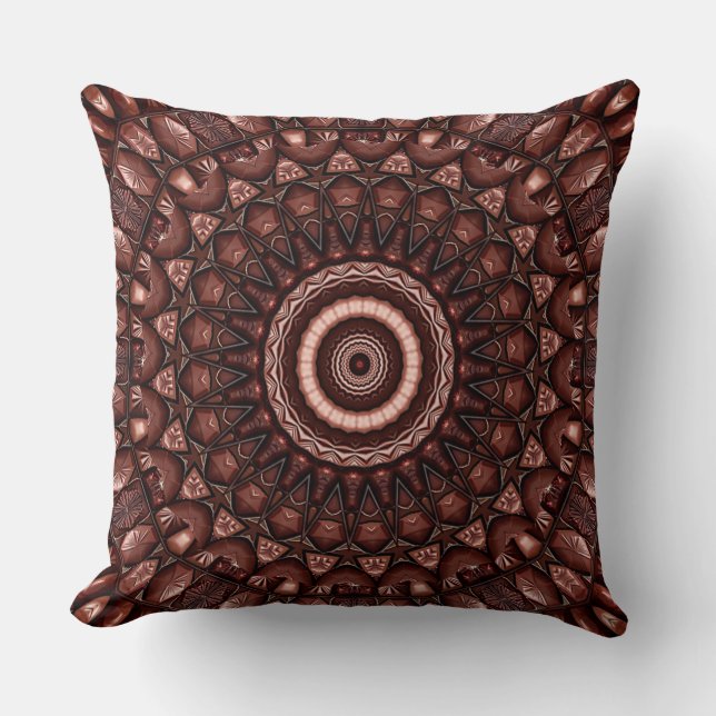 Chocolate Candy Holiday Throw Pillow (Front)