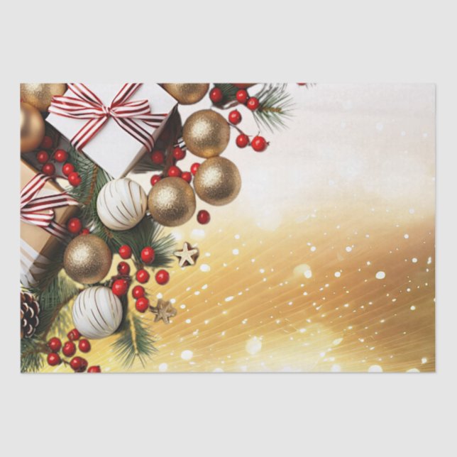Chocolate Candy Holiday Tissue Paper (Front)