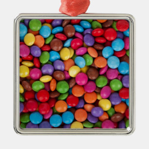 Chocolate candy rainbow colour metal tree decoration