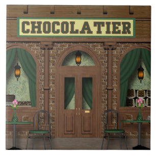 Chocolate Candy Shop Cartoon tile