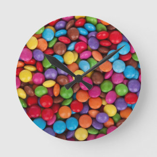 Chocolate Candy Sweets Round Clock