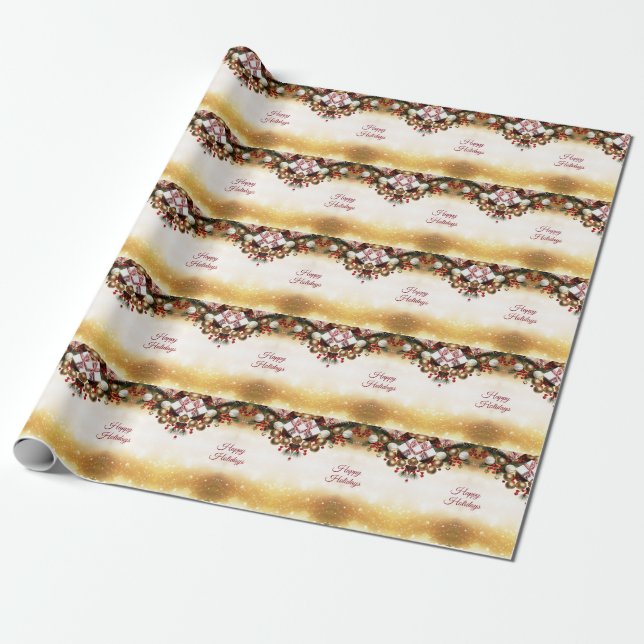 Chocolate Candy Wrapping Paper (Unrolled)