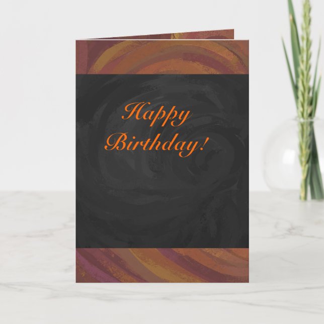 Chocolate Carmel Swirl Card (Front)
