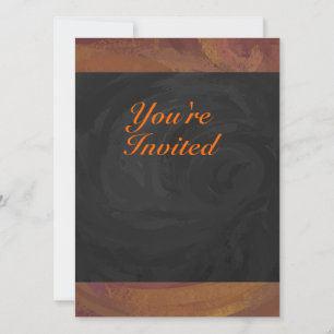 Chocolate Carmel Swirl Invitation