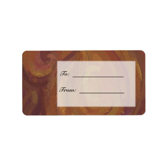 Chocolate Carmel Swirl Label (Front)