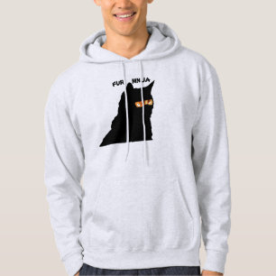 Chocolate Cat is Fur Ninja Hoodie