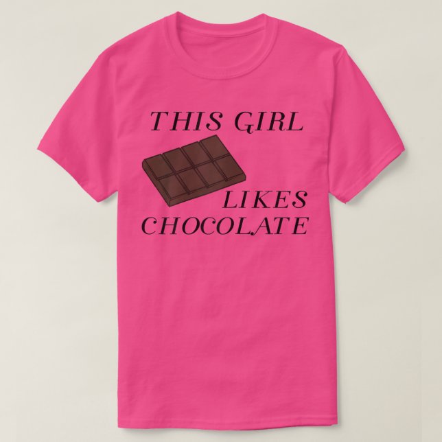 Chocolate Chef Funny Saying Dark Chocolate Fan  T-Shirt (Design Front)