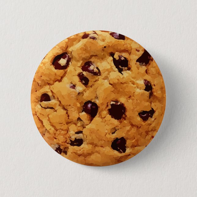 Chocolate Chip Cookie 6 Cm Round Badge (Front)
