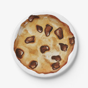 Chocolate chip cookie Birthday Party  Paper Plate