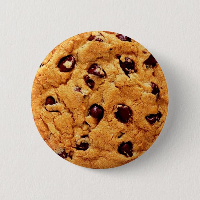 Chocolate chip cookie button (Front)